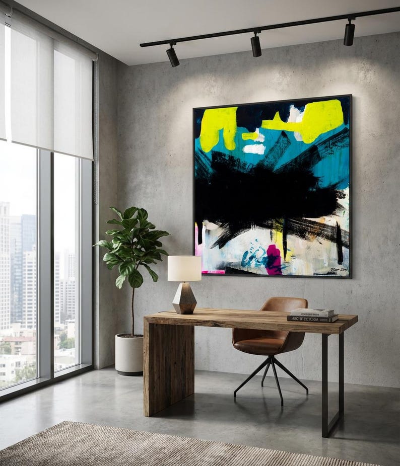 Contemporary Art Abstract Painting Large Wall Art Canvas Modern Painting Canvas Abstract Paintings Canvas Black Painting 2