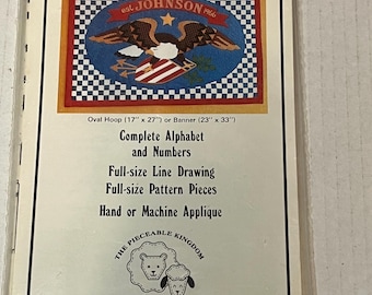 The American Eagle Full Size Hand or Machine Applique Pattern