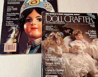 Doll Crafter Magazines Lot of 2 with Patterns Included June 1992 October 1996