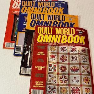Quilt World Omni Book Spring Summer Fall Winter 1980