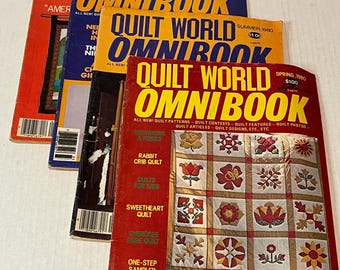 Quilt World Omni Book Spring Summer Fall Winter 1980