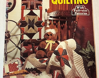 TRADITIONAL QUILTING SP-25 with full-size patterns book Craft Course 1980