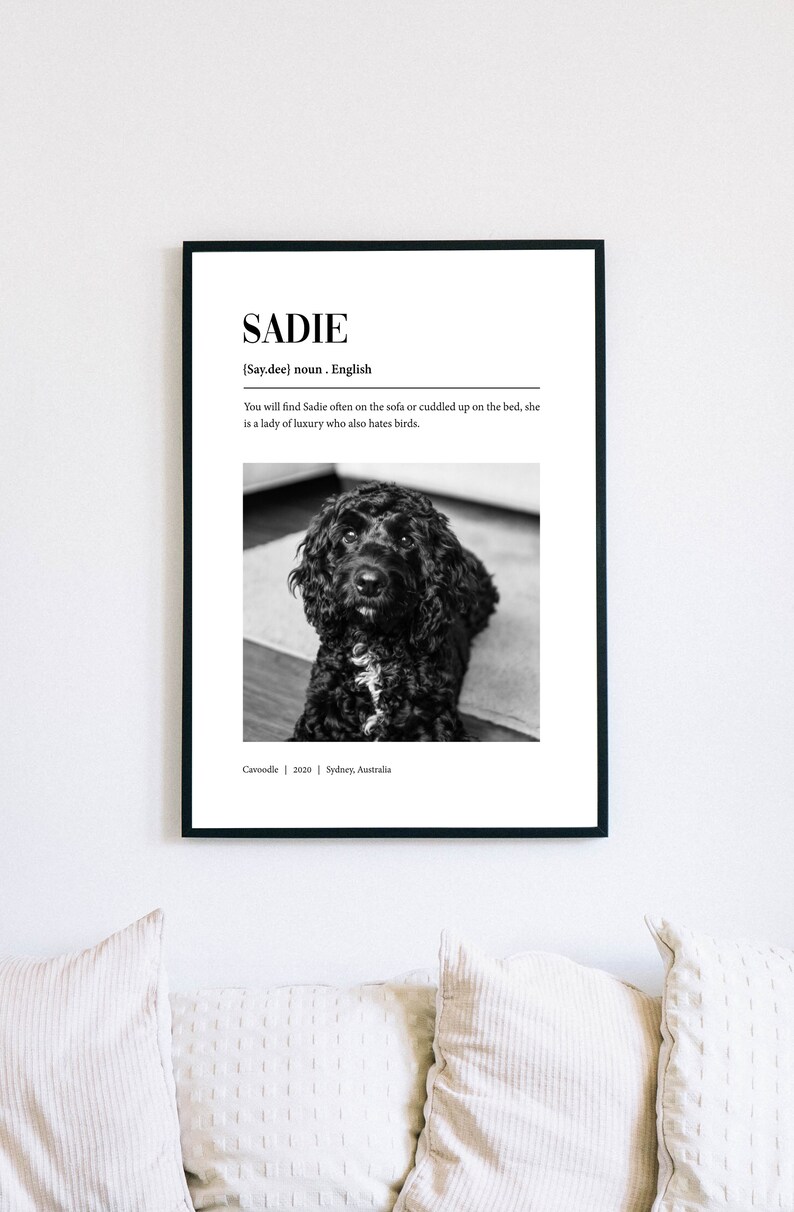 Custom Pet Definition Print Pet Definition Poster Etsy