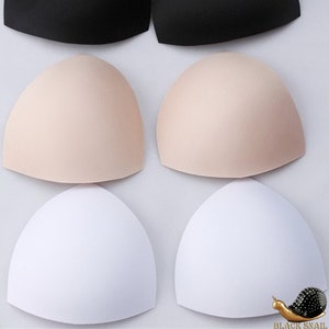 Bikini top  padding ADD Padding bra breast enhancer Add lining Insert sheer lining foam bra insert triangle push up cup