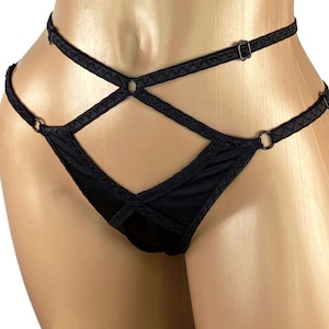 Höschen schöne Bikiniunterwäsche Stripper outfits glänzende Dessous Frauen brillante Höschen sexy Dessous Tango String Dessous schiere