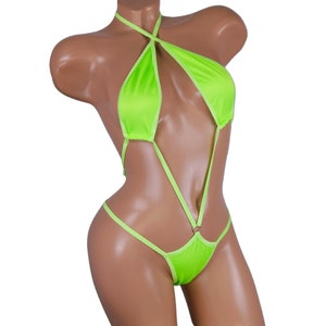 Beachwear bikini burlesque lingerie Stripper dancewear rave outfits club-attire Exotic dancewear  thong bodysuit bikini one piece bathing