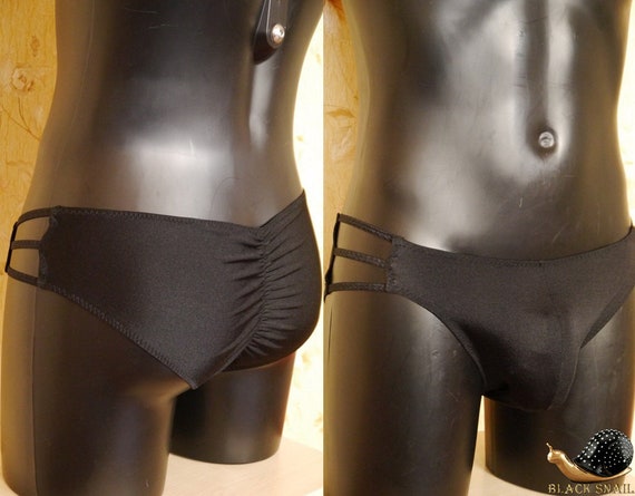 Sexy Sissy Underwear Ruched Back Pouch Panties Bikini Briefs Men's