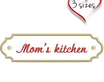Embroidery Machine Design Monogram frame font digital instant download pattern hoop file pes file kithen