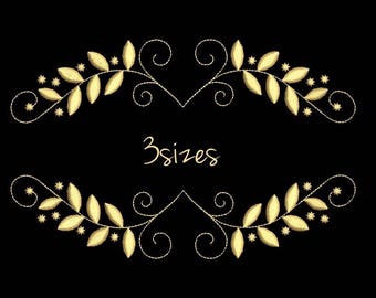 Monogram frame Embroidery Machine Design font digital instant download pattern hoop file t-shirt marriage wedding marriage designs