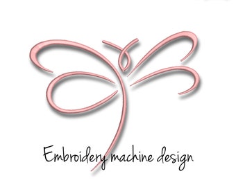 Embroidery machine design butterfly pattern