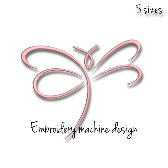 Embroidery machine design butterfly pattern Il_570xn