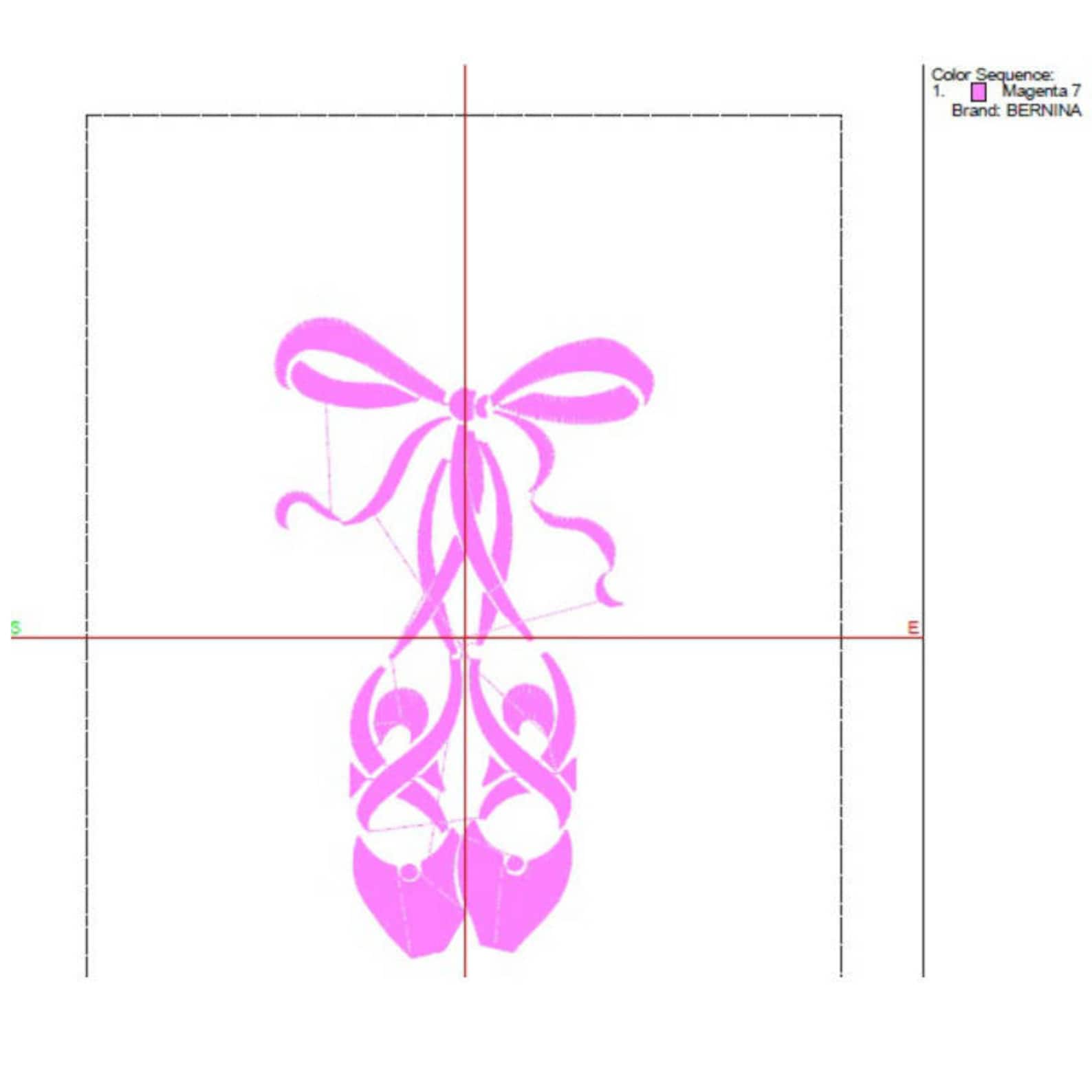 ballerina ballet shoes embroidery machine designs sport pattern digital instant design t-shirt towel dog design hoop file