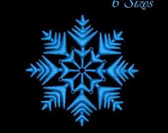 Snowflake machine embroidery design winter designs instant digital download pattern holiday in the hoop file