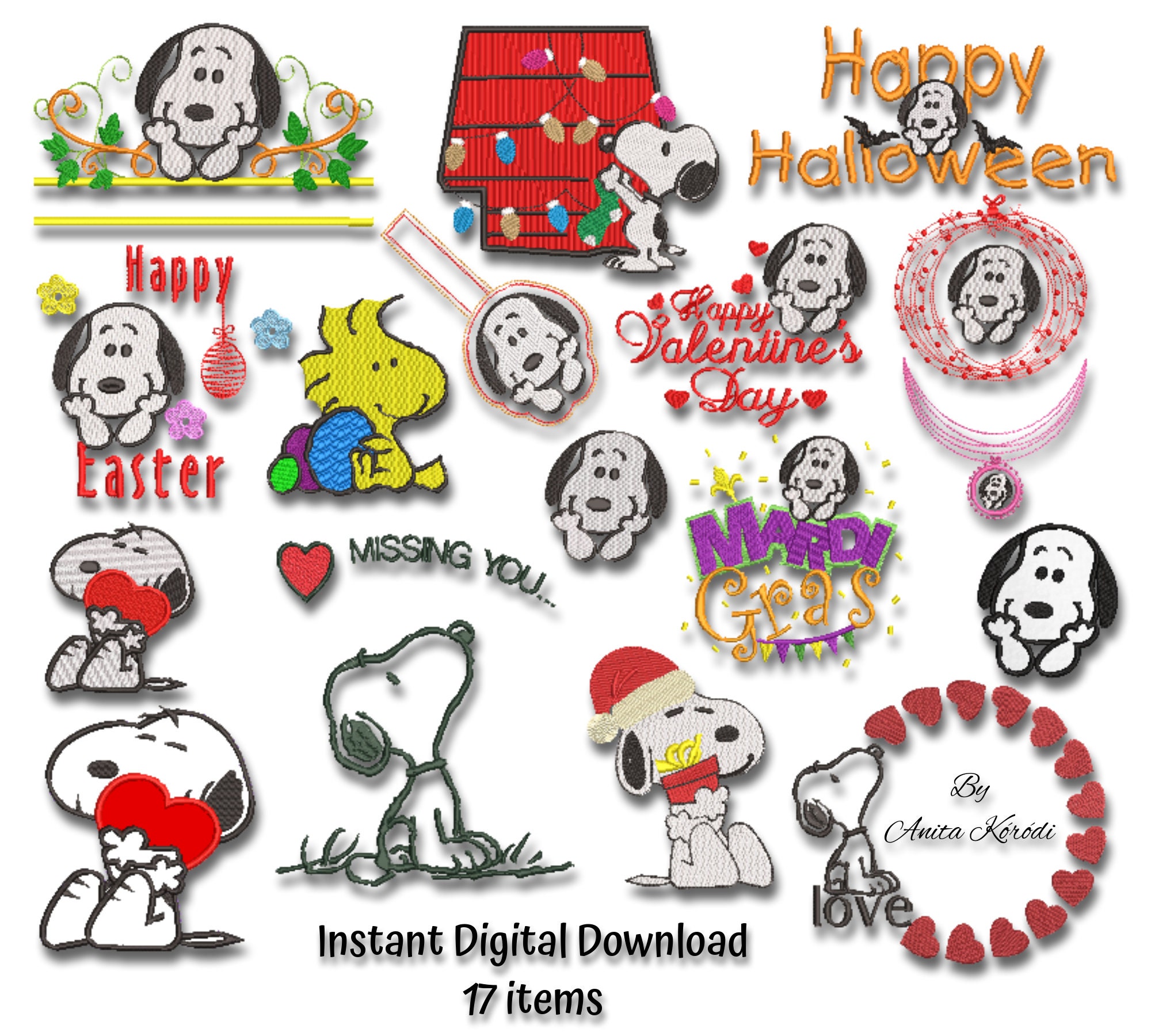 Snoopy Machine Embroidery Designs Hand Embroidery