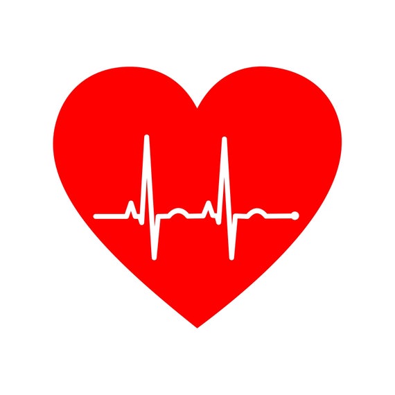 Download Cardiogram Heart Love PulseGraphics SVG Dxf EPS Png Cdr Ai Pdf | Etsy