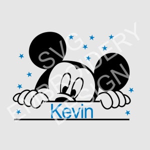 Mickey Mouse Split Monogram Graphics SVG Dxf EPS Png Cdr Ai Pdf Vector Art Clipart instant download Digital Cut Print File Cricut Silhouette