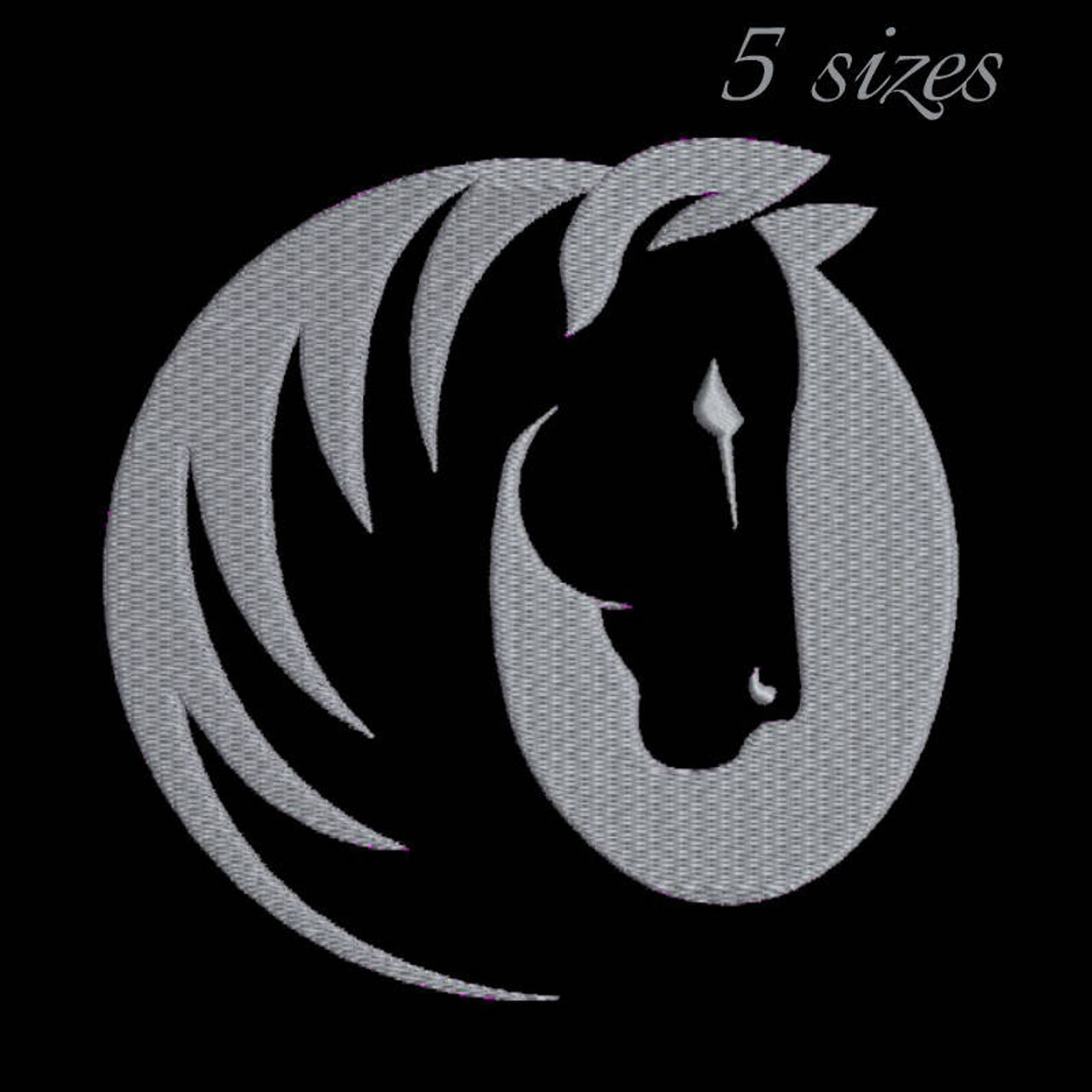 Horse Head Embroidery Machine Design Animal Digital Instant Etsy
