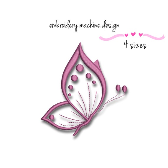 Butterfly embroidery machine design pes file digital instant download pattern Il_570xn