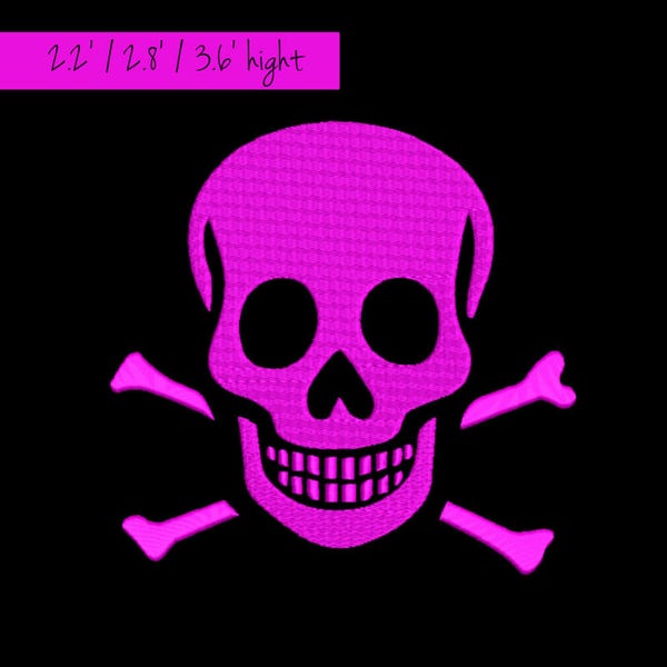 Skull Embroidery Machine Design death's-head digital instant download pattern hoop file t-shirt towel designs