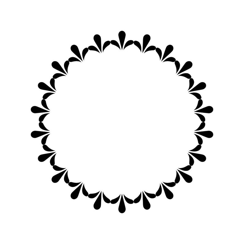 Download Vintage Frame Circle Monogram 09 Graphics SVG Dxf EPS Png Cdr | Etsy