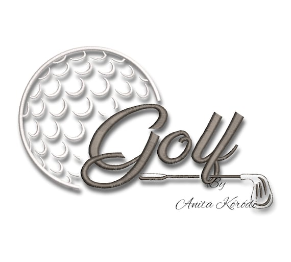 Golf Embroidery Machine Designs Golf player sport pattern pes file Il_570xn