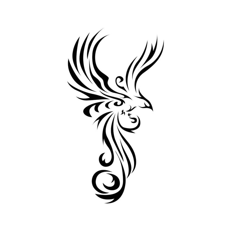 Download Wings Bird Tribal Animal tatto Graphics SVG EPS Png Cdr Ai Pdf | Etsy