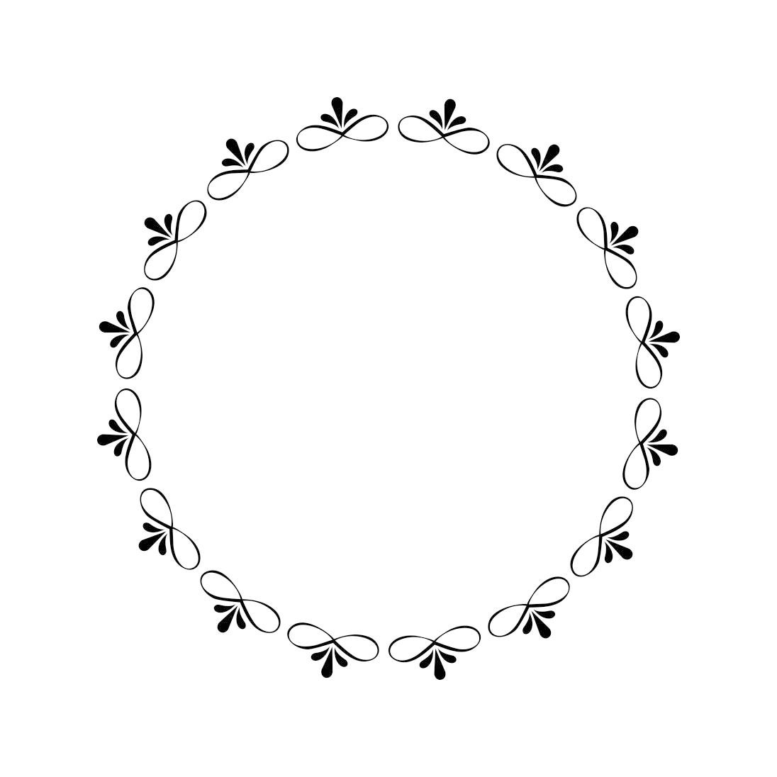 Download Vintage Frame Circle Monogram Graphics SVG Dxf EPS Png Cdr ...