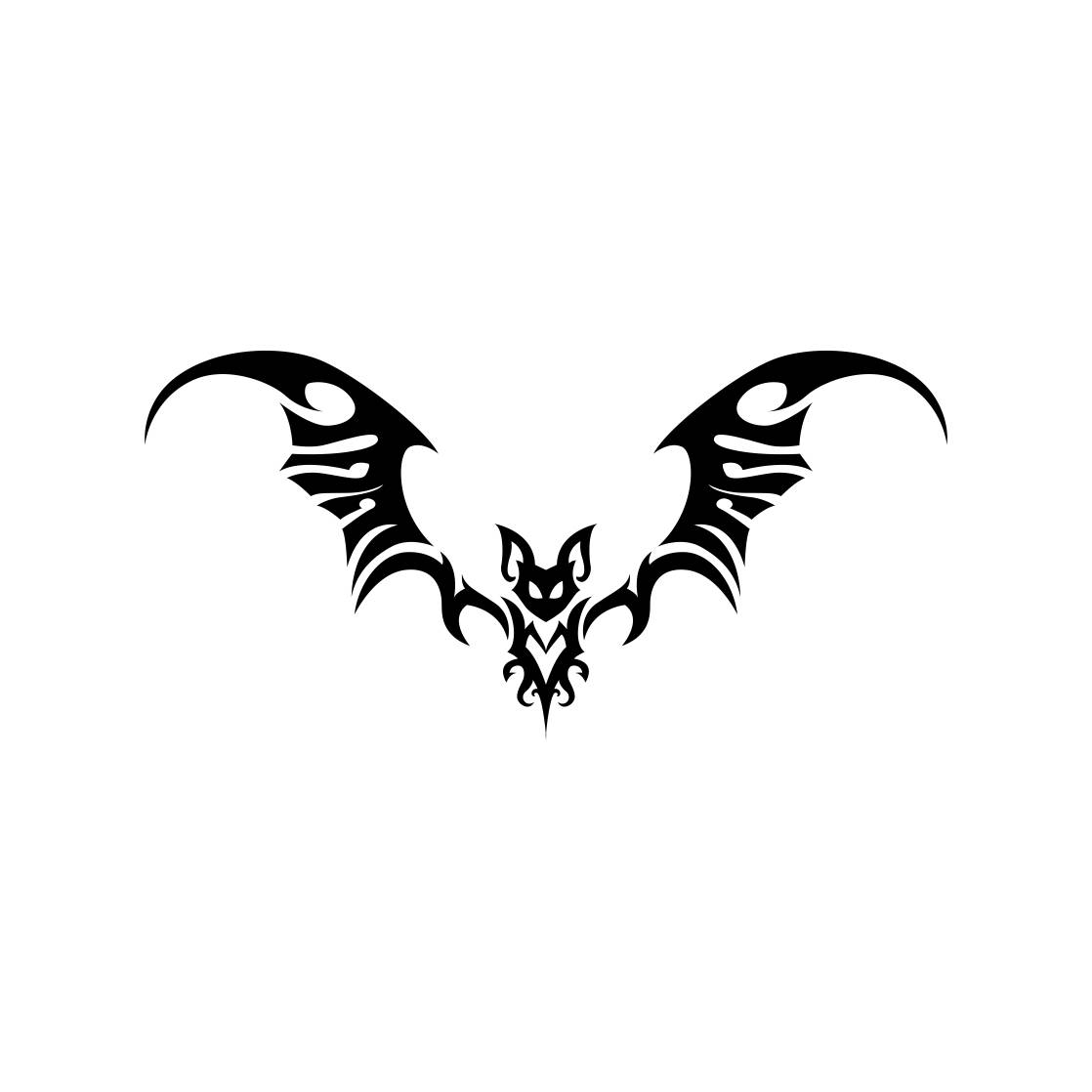 Bat tattoo design Royalty Free Vector Image  VectorStock