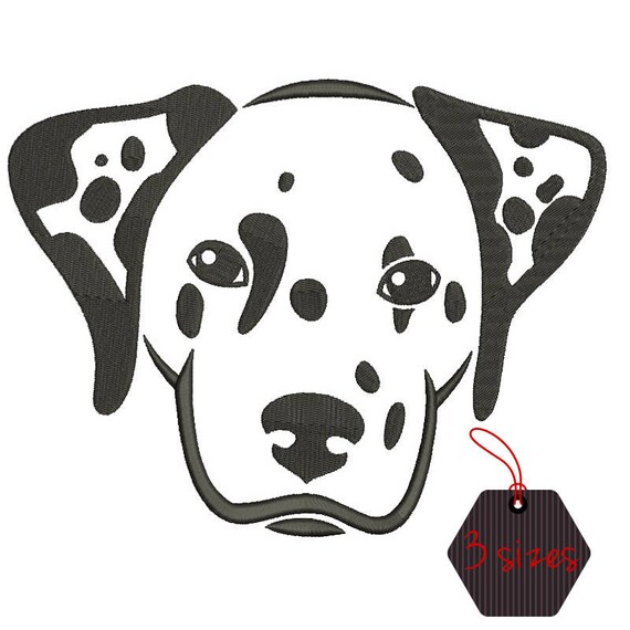 Embroidery design Dalmatian dog pattern puppy designs in the hoop pes files towel machine instant digital download Il_570xn