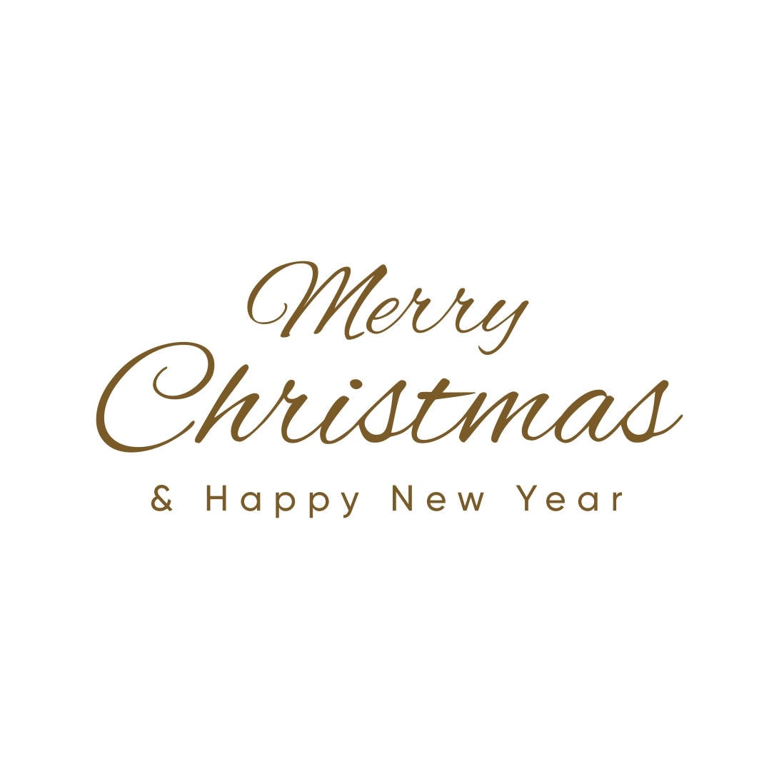 Merry Christmas Happy New Year Clipart