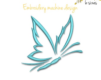 Butterfly embroidery machine design animal digital instant download pattern pes file