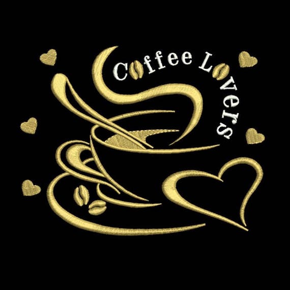 Coffee embroidery design Lovers Kitchen mom embroidery instant digital download cuisine pattern hoop file heart designs Il_570xn