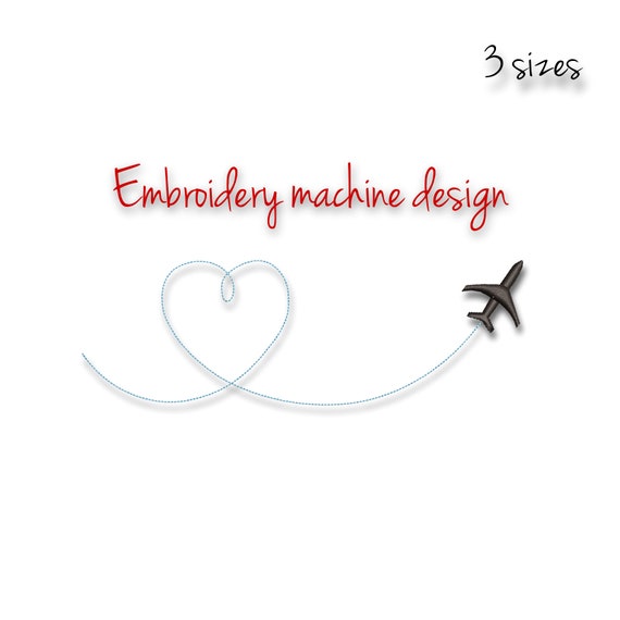 Valentine Machine Embroidery Design love travel heart designs digital instant download pes wedding Il_570xn
