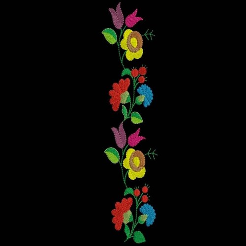 Kalocsa Flower Machine Embroidery Design Hungarian Flower - Etsy