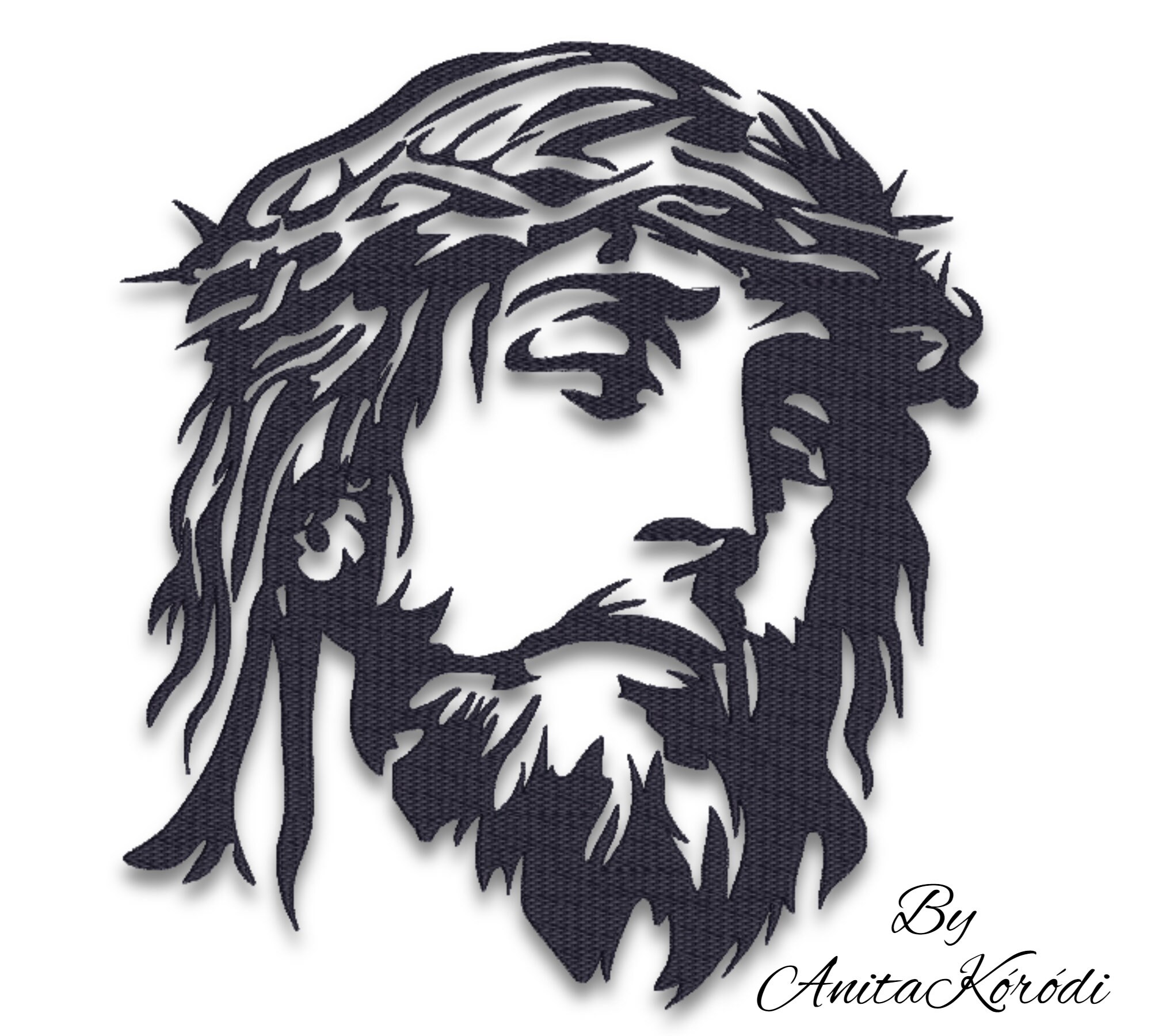 Jesus Machine Embroidery Design pes portrait machine digital | Etsy