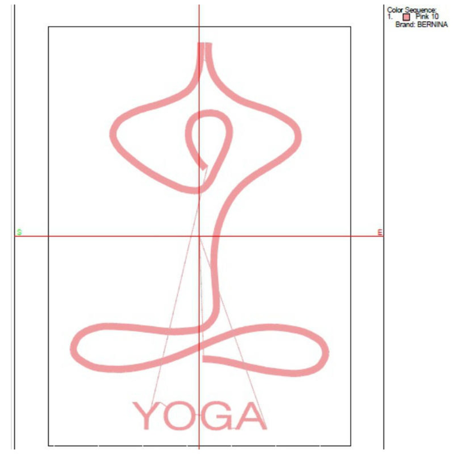 Yoga Machine Embroidery Design Sport Designs Instant Digital Etsy