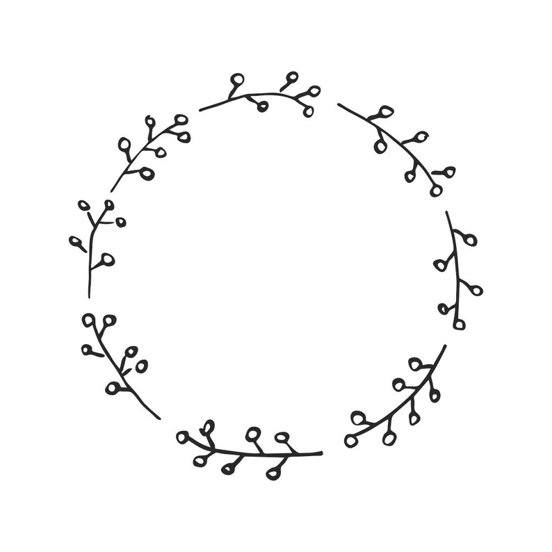 Wedding vintage flowers frame circle Graphics SVG Dxf EPS ...