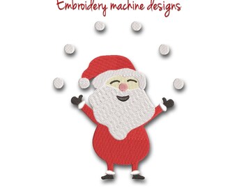 Santa claus machine embroidery designs Christmas instant digital download pattern gift holiday design pes