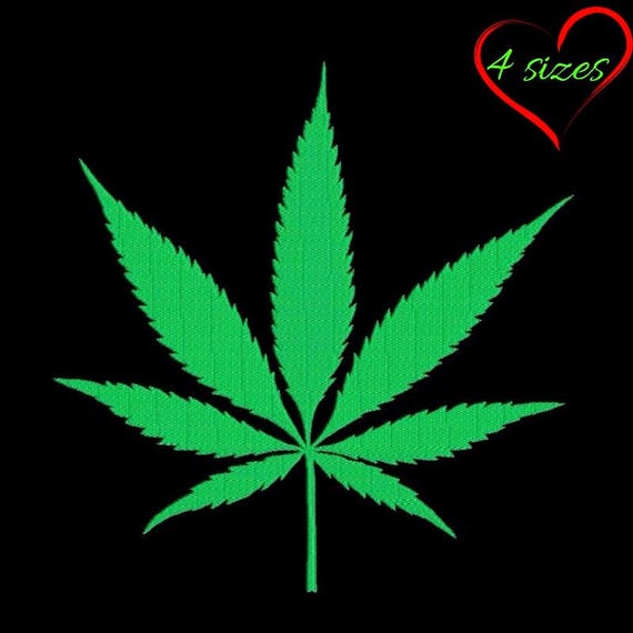 Cannabis embroidery machine design marijuana pattern instant digital download pes file in the hoop towel designs Il_570xn
