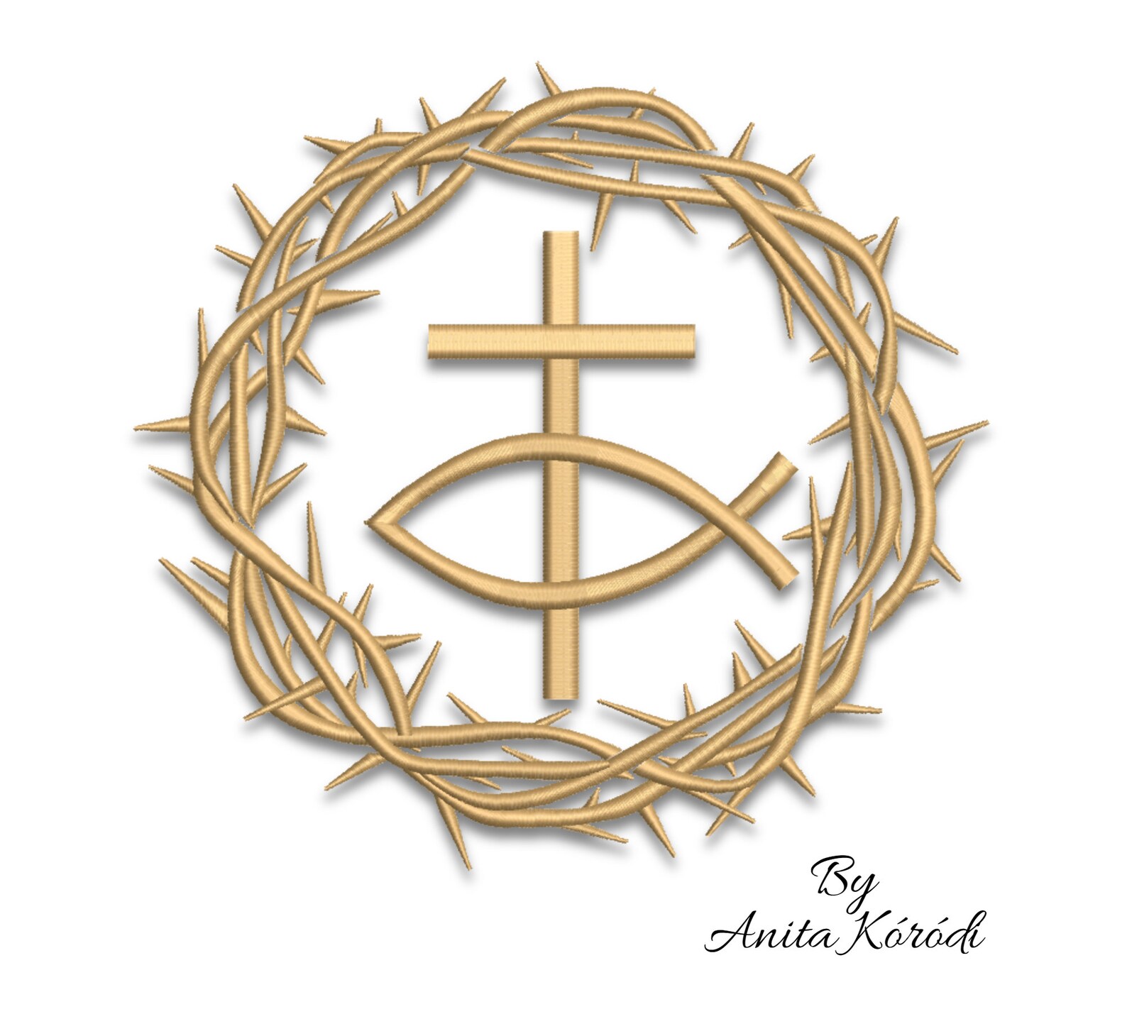 Machine Embroidery Design Christian Cross Heart Designs Etsy