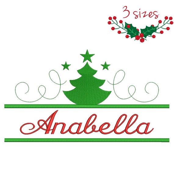 Christmas frame split machine embroidery designs monogram instant digital download pattern holiday designs in the hoop pes files Il_570xn