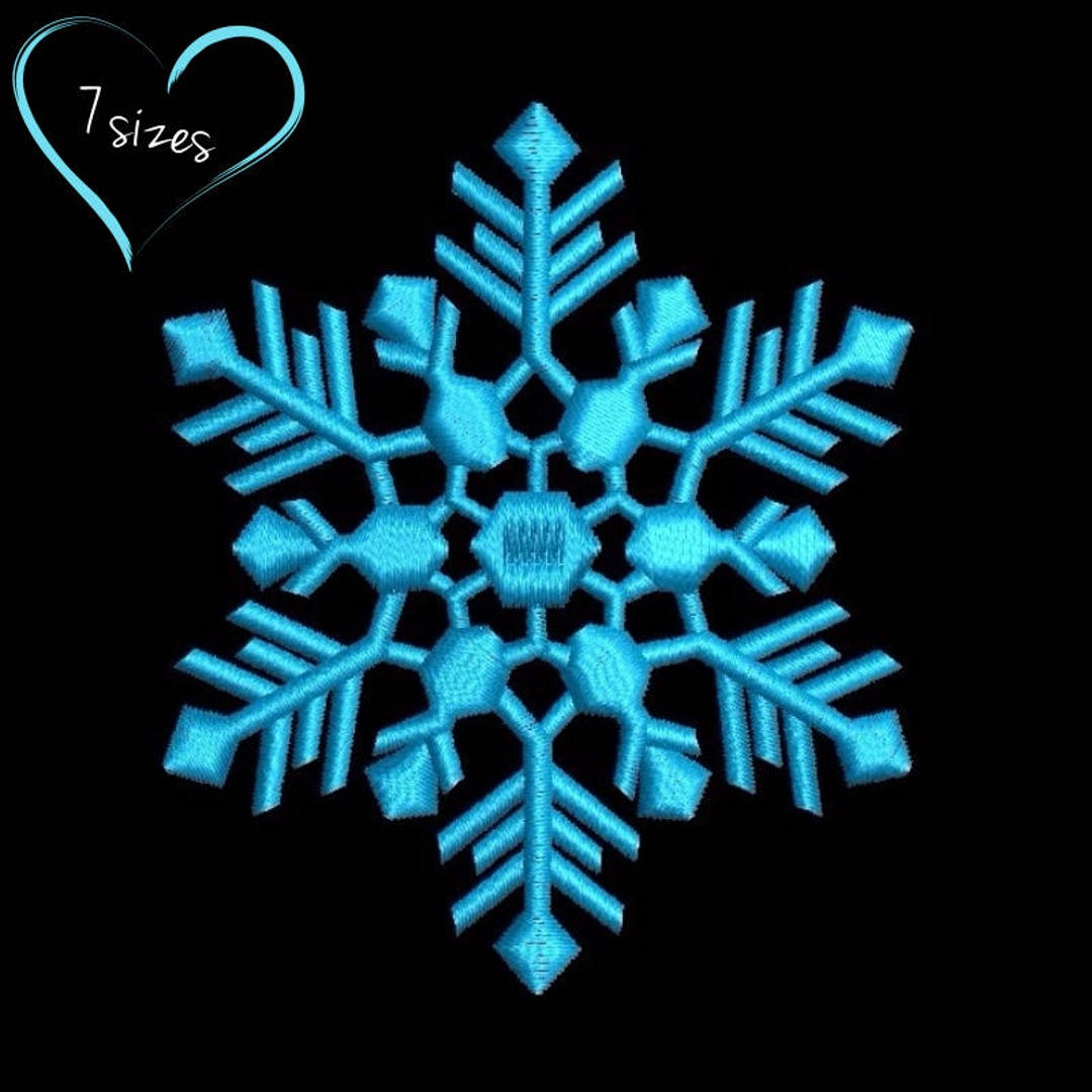 Snowflake Machine Embroidery Designs Winter Christmas Designs Etsy