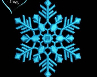 Snowflake machine embroidery designs winter christmas designs pes pattern in the hoop towel instant digital download