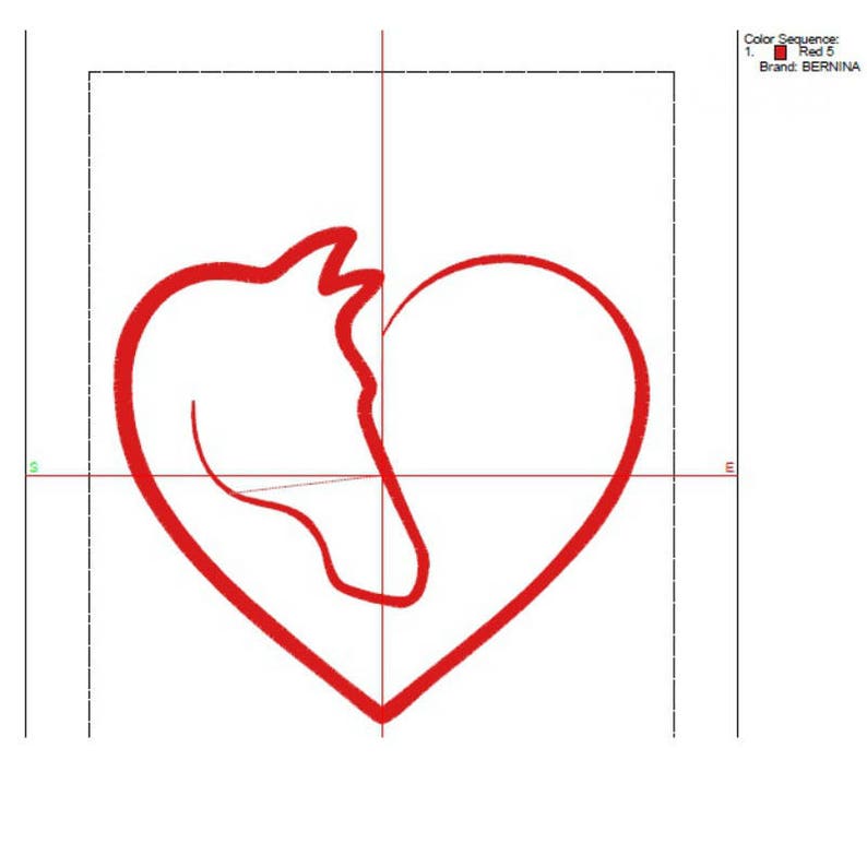 Horse love heart Embroidery Machine Design font digital instant download pattern hoop file t-shirt marriage towel designs image 2