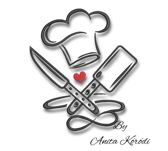 Kitchen Embroidery Machine Designs Pes Cooking Instant Digital Download Cuisine Pattern Il_570xn