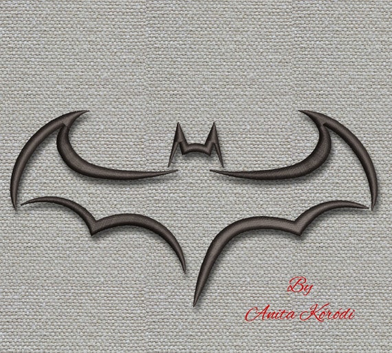 Batman embroidery machine design for mask outline pes in the hoop superheroes pattern digital download Il_570xn