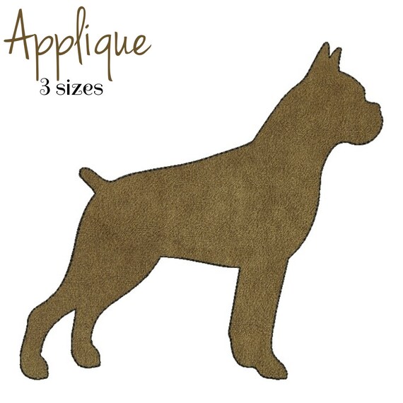 Boxer embroidery design machine designs og puppy pes files animal digital download instant pattern in the hoop file t-shirt Il_570xn