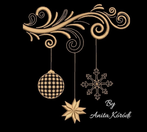 Christmas embroidery machine designs winter instant digital download pattern pes file Il_570xn