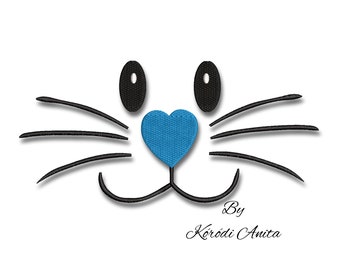 Embroidery Machine Designs Bunny face boy easter pattern digital instant download kids baby nursery design pes t-shirt in the hoop file