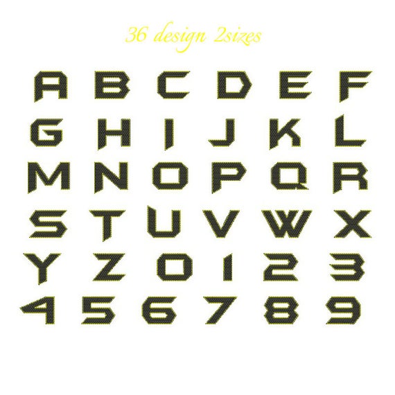 Batman Alphabet Font embroidery design monogram machine designs letter instant digital download towel designs hoop file Il_570xn